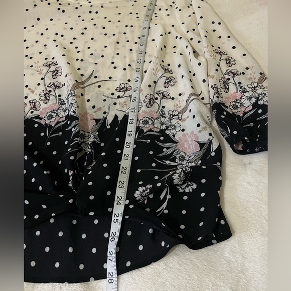 Sara Michelle 3/4 Balloon Sleeve Round Neck Sz 1X - Picture 10 of 10